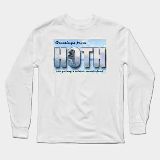 Endor Travel Postcard Long Sleeve T-Shirt